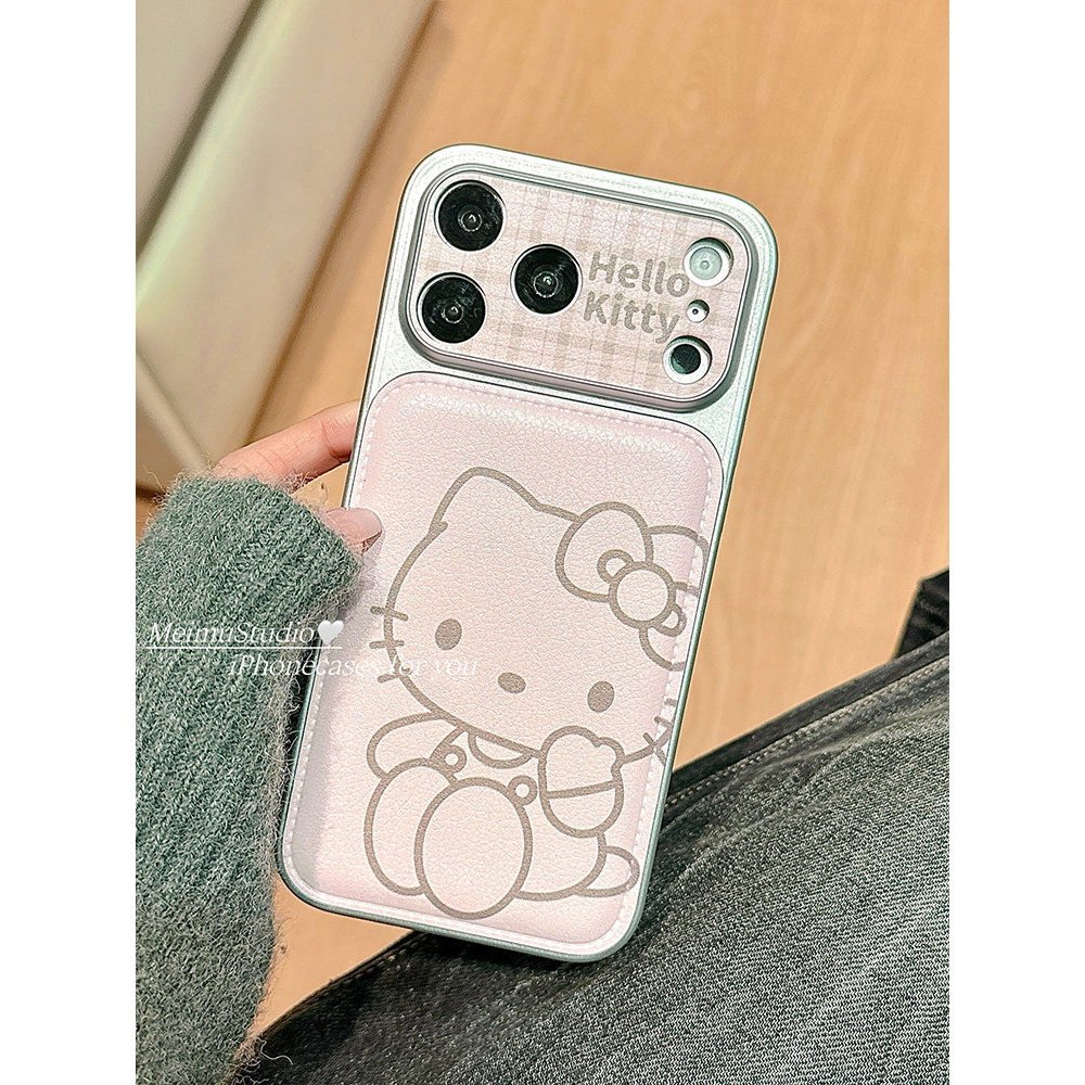Huiwanju แมวสายสีชมพูน่ารักเหมาะสําหรับเคสโทรศัพท์มือถือ iphone17 iP16pro หน้าต่างขนาดใหญ่ 16/15 น่ารัก 14promax/13promax รูปแบบหนัง 17 เคสป้องกันแบบรวมทุกอย่าง ราคา ถูกที่สุด ดีลบีเคเค แกลเลอรีภาพที่ 5