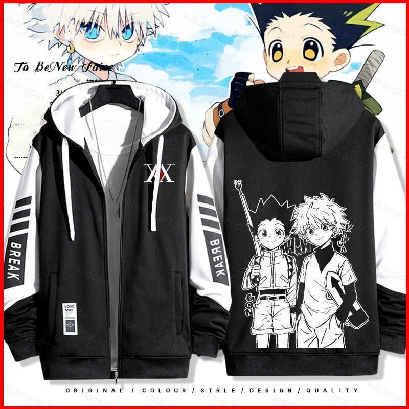 YB1 เสื้อฮู้ดโค้ทแขนยาว แบบ Cosplay Hunter x Hunter Hisoka & Killua Zoldyck Unisex