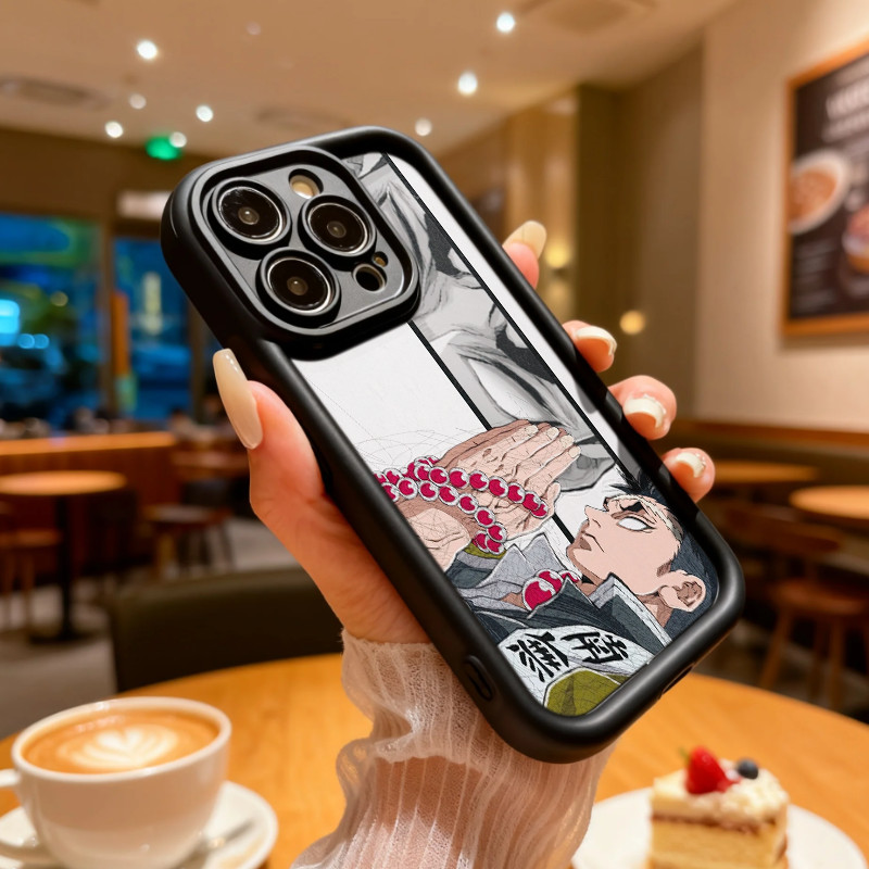 Demon Slayer Himejima Gyomeiมังงะแยกหน้าจอเคสโทรศัพท์,ซิลิโคนกันกระแทกฝาครอบป้องกันสําหรับVivo Y17S 