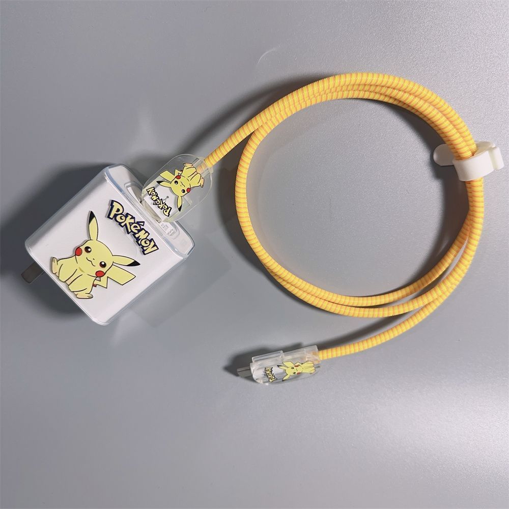 น่ารัก Pikachu 67W/90W Xiaomi charger protector ใช้งานร่วมกับ Xiaomi series data cable protector