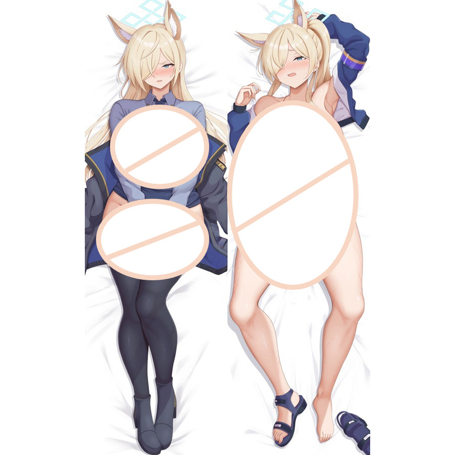 Dakimakura เกม Blue Archive Ogata Kanna Body หมอนคอสเพลย์ Props อะนิเมะ Changli สองด้านพิมพ์หมอน