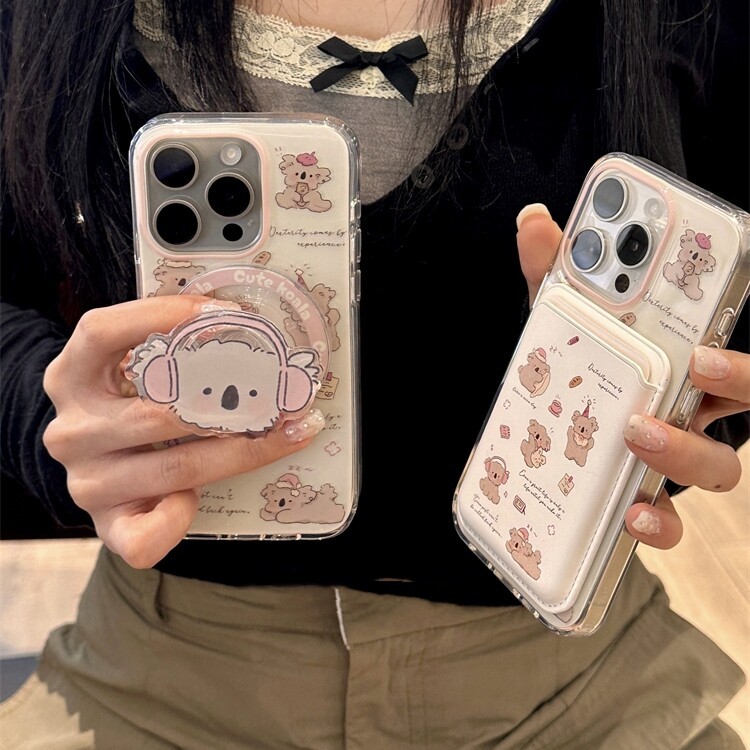 magsafe wallet กระเป๋าตัง Magnetic Koala Bracket Card Holder เหมาะสําหรับ oppoA2m/reno15/13/87956+ น
