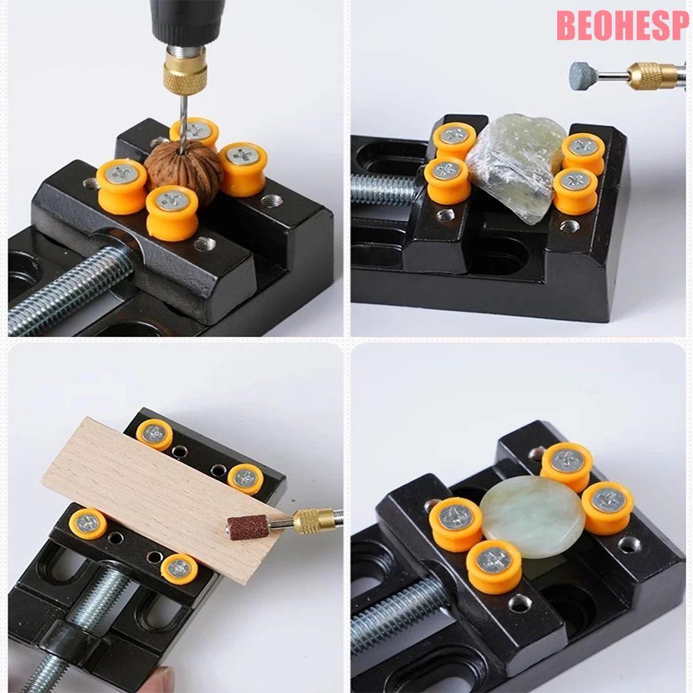 BEOEHESP Mini Table Vise, DIY Craft Tool Sculpture Craft แกะสลัก Bench Clamp, Professional ปรับมือเค