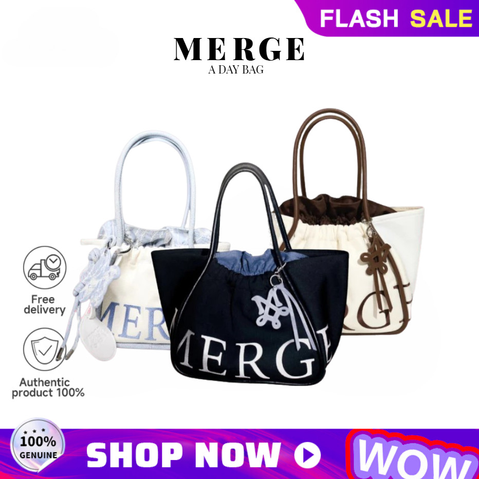 【สินค้าพร้อมส่ง】ของแท้ 100% MERGE A DAY/Merge กระเป๋า official กระเป๋าถือ สะพายข้าง