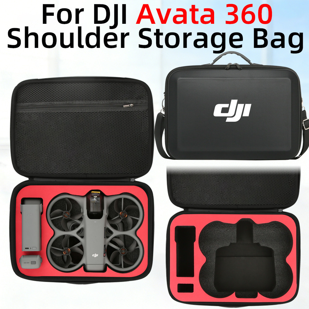 สําหรับ DJI Avata360 กระเป๋าเก็บมือกระเป๋าถือไหล่เดี่ยว RC 2 รีโมทคอนโทรลกล่องเก็บกลางแจ้ง Avata360 Panoramic Drone อุปกรณ์เสริม