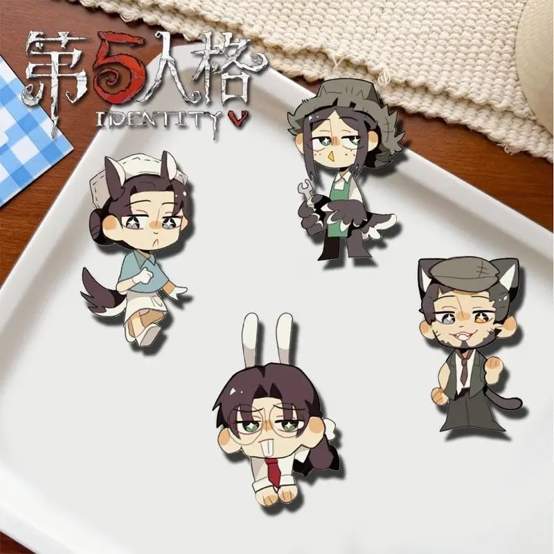 Identity V chibi badge Emma Woods Freddy Riley Kreacher Pierson micha lapel pin ตกแต่งกระเป๋านักเรีย