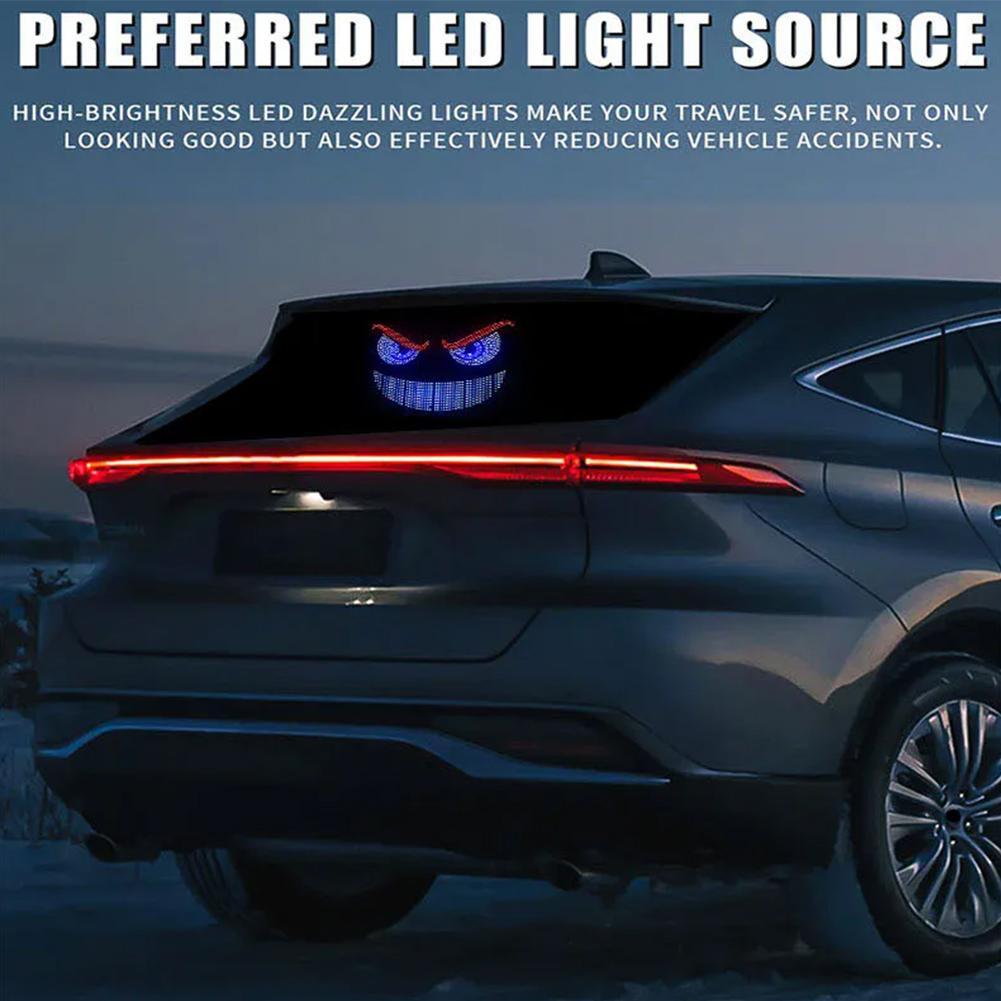 Led Dynamic Demon Eye Light ส่วนบุคคลรถด้านหน้าตกแต่งและกระจกด้านหลัง G7b2