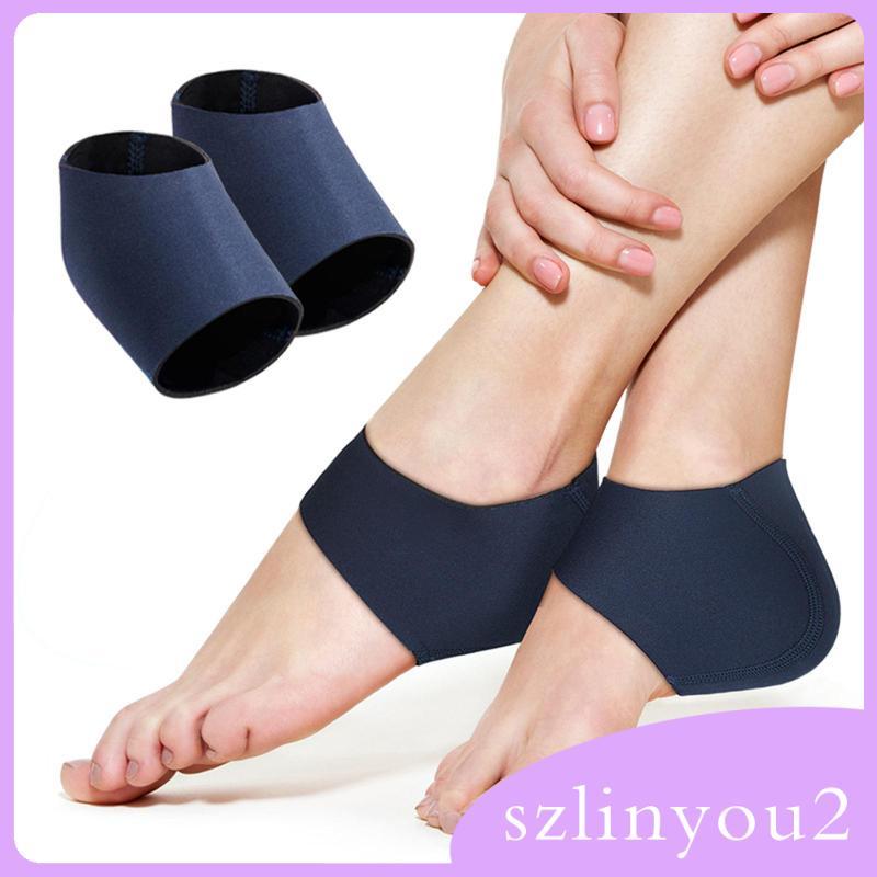 [szlinyou2] 5x2 ชิ้น Hydrating Heel Socks Heel Cups Pads สําหรับแรงเสียดทาน Cracking Feet