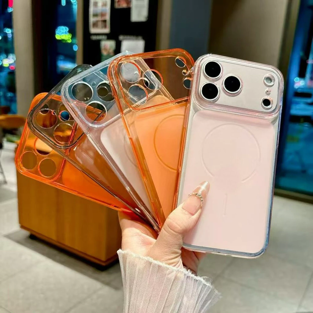 เคสมือถือ for iPhone 13 11 16 Pro Max Case iPhone 11 12 14 15 17 Pro Max 13 14 Pro ใสและโปร่งแสง หน้าต่างบานใหญ่