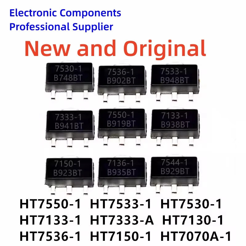 5pcs HT7533-1 7533-1 SOT89 HT7533 HT75500-1 HT757530-1 HT7333-A HT7130-1 HT7536-1 HT7150-1 HT70A-1 s