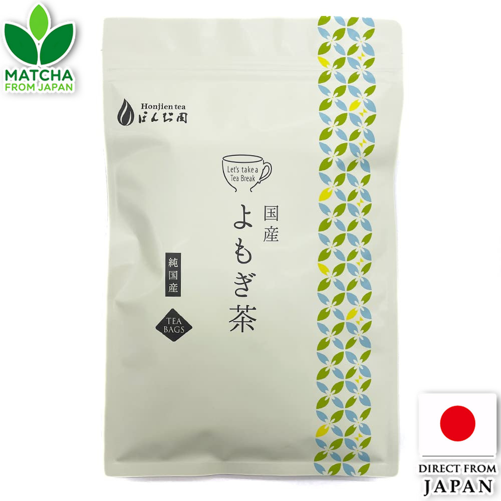 Honjien Yomogi Tea Japanese Herbal Tea Non-Caffeine Tea Bags