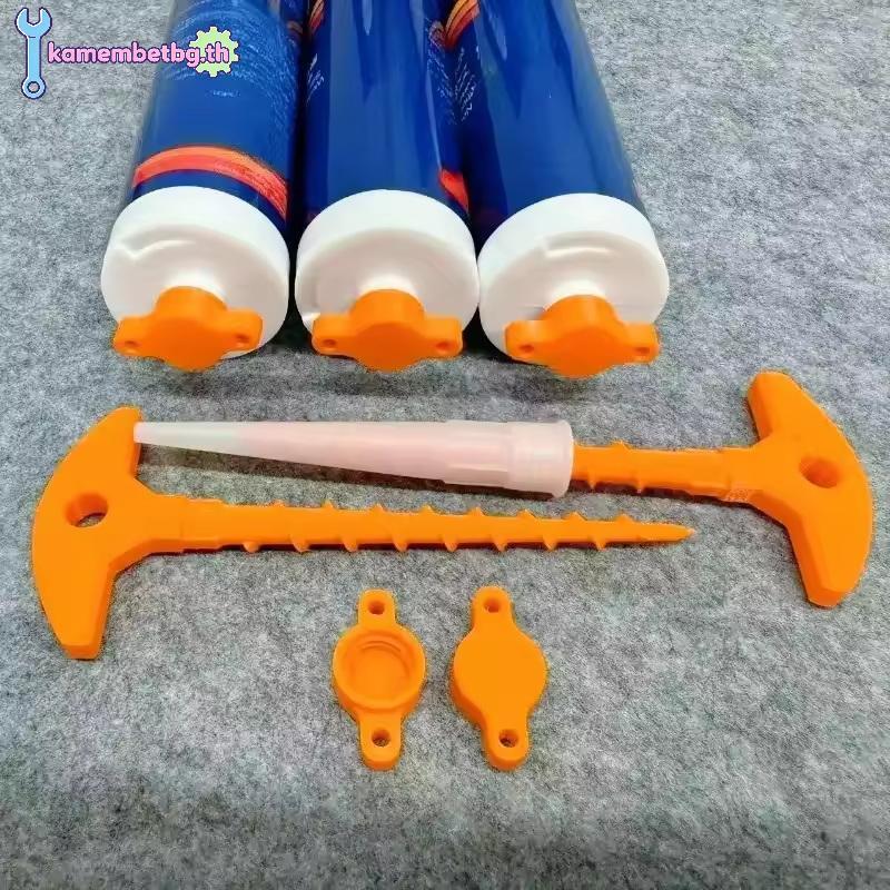 Kamembetbg ซิลิโคน Sealant Saver หมวกหัวฉีดทําความสะอาดนํากลับมาใช้ใหม่ AntiDrying Caulk สําหรับ Handy Home Repairs และ Upkeep TH