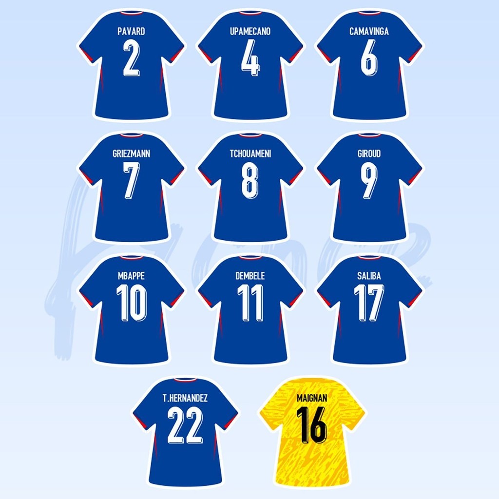 Tz0330France World Cup Mbappe Griezmann jersey Creative French World Cup Mbappe Griezmann jersey Cre