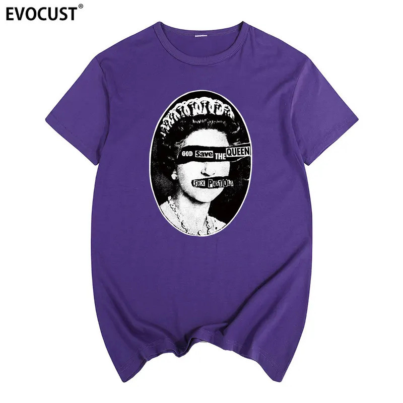 เสื้อยืด God Save The Queen Sex Pistols ผ้าฝ้าย เสื้อยืดผู้ชาย เสื้อยืดใหม่ เสื้อยืดผู้หญิง แฟชั่นยูนิเซ็กส์