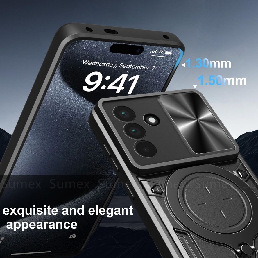 SAMSUNG สไลด์ป้องกันกล้องสําหรับSamsung Galaxy A57 A37 A17 A07 5G 4G LTEเคสโทรศัพท์เกราะแหวนยึดขาตั้งกันกระแทกปกแข็งA56 A55 A54 A36 A35 A34 A26 A25 A24 A16 A15 A14 ราคา ถูกที่สุด ดีลบีเคเค แกลเลอรีภาพที่ 7
