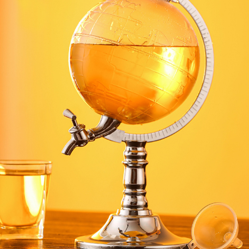 COD1.5L Globe Beer Tower Dispenser Spherical Beverage Dispenser Drink Tower for Bar Home Party