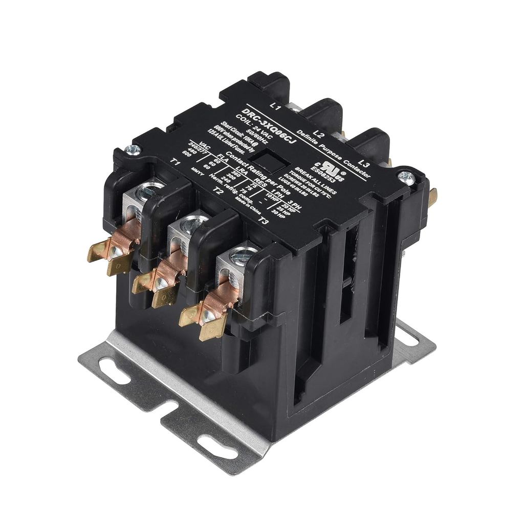SUNLEE 60 Amp 75 RES 3 เสา 277v คอยล์ SunLee DP Contactor A2L Compliant UL Recognized & ได้รับการอนุ