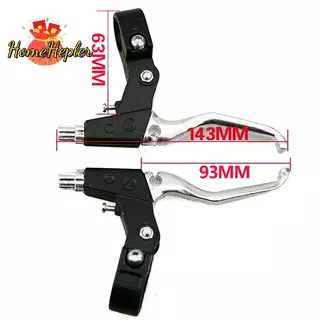 HomeHepler 2 ชิ้นอลูมิเนียมจักรยานเสือภูเขาเบรค Lever เบรค Caliper Handgrip เครื่องมืออุปกรณ์เสริมทั่วไปอะไหล่ใหม่