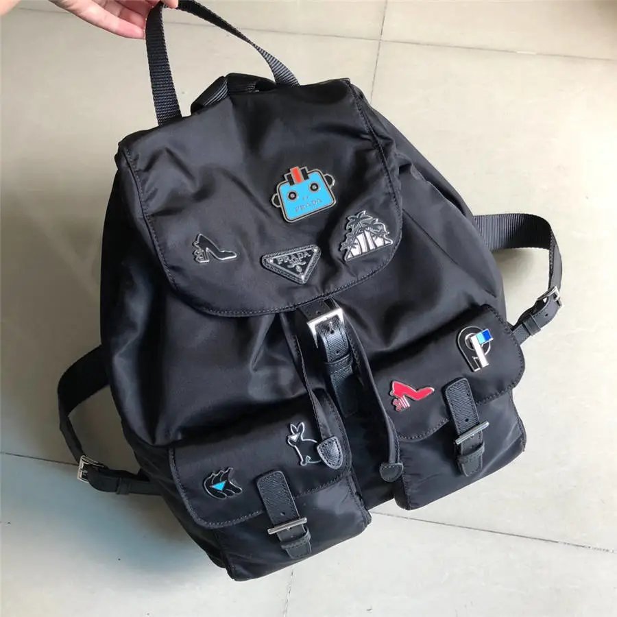 PRADA Ladies Backpack Robot Pepper Nylon Backpack 1BZ811