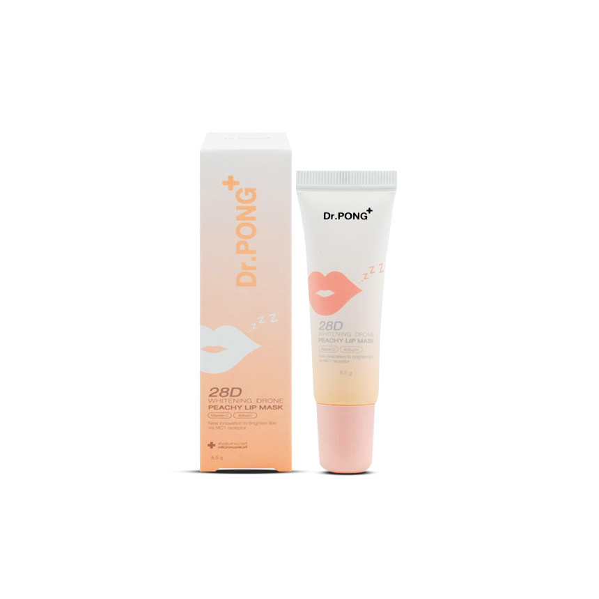 Dr.Pong 28D Peachy Lip Mask หลอด 8.5 g