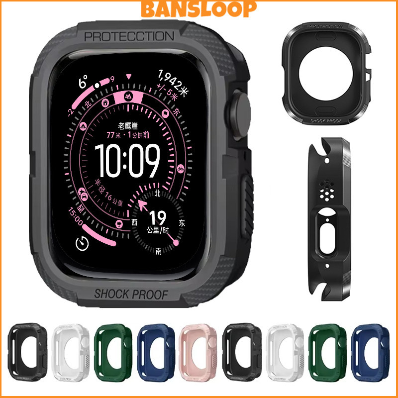 กีฬา TPU กรณีโปร่งใส  for IWatch Ultra 3 2 49มม Apple Watch Series 9 8 7 6 5 4 SE 3 2 1 45 44 42 41 40 38 มม. ฝาครอบอ่อน