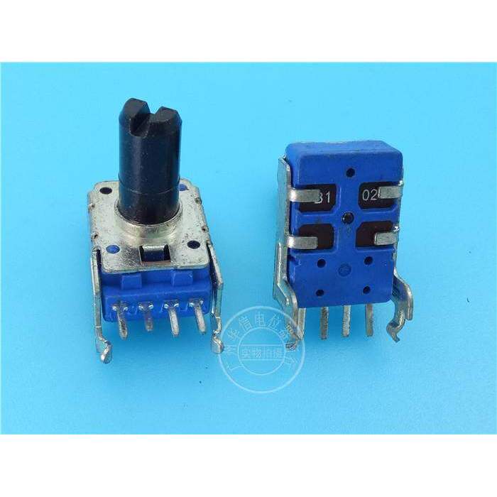 1PCS 142 แนวนอน 4 พินมิเตอร์เดียว B1K เพลา 13MMF [ที่มีจุดกลาง]