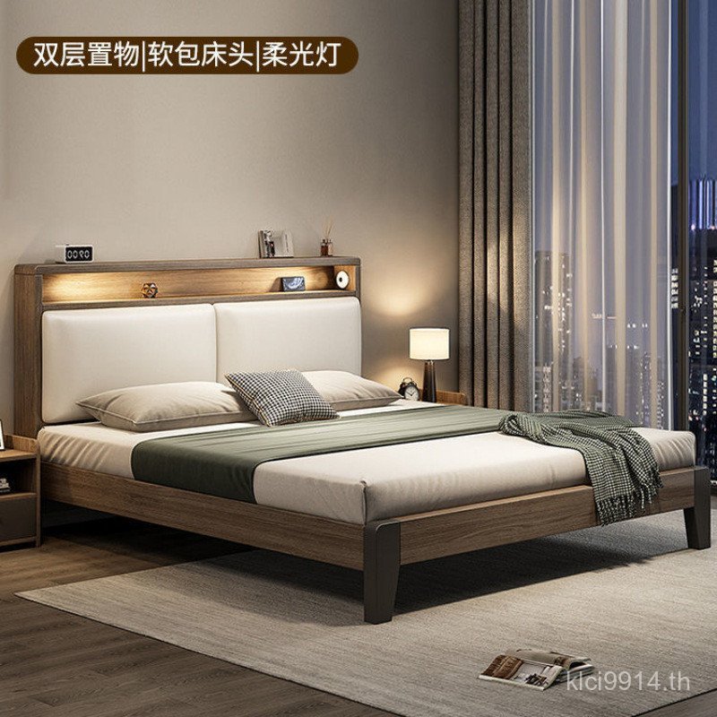 Clearance ในครัวเรือน 1.2m เช่าห้องเมตรเตียงเดี่ยวกรอบเตียงไม้เนื้อแข็ง B & B 1.8 X2 อพาร์ทเมนต์ขนาด