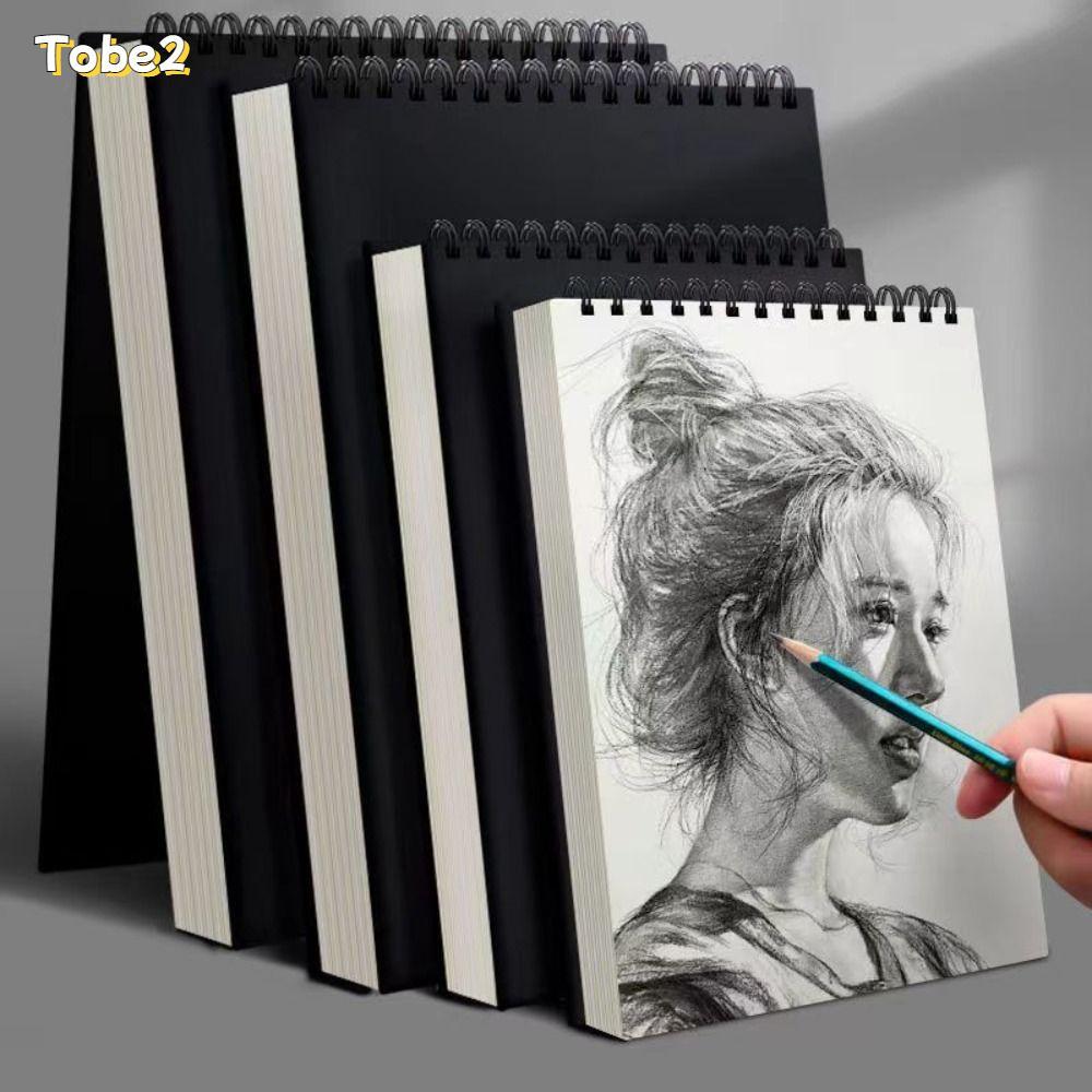 TOBE2 กระดาษวาดรูปหนา,เกลียว Bound เป็นมิตรกับสิ่งแวดล้อม 8K 16K Coil Sketchbook, Professional Acid 