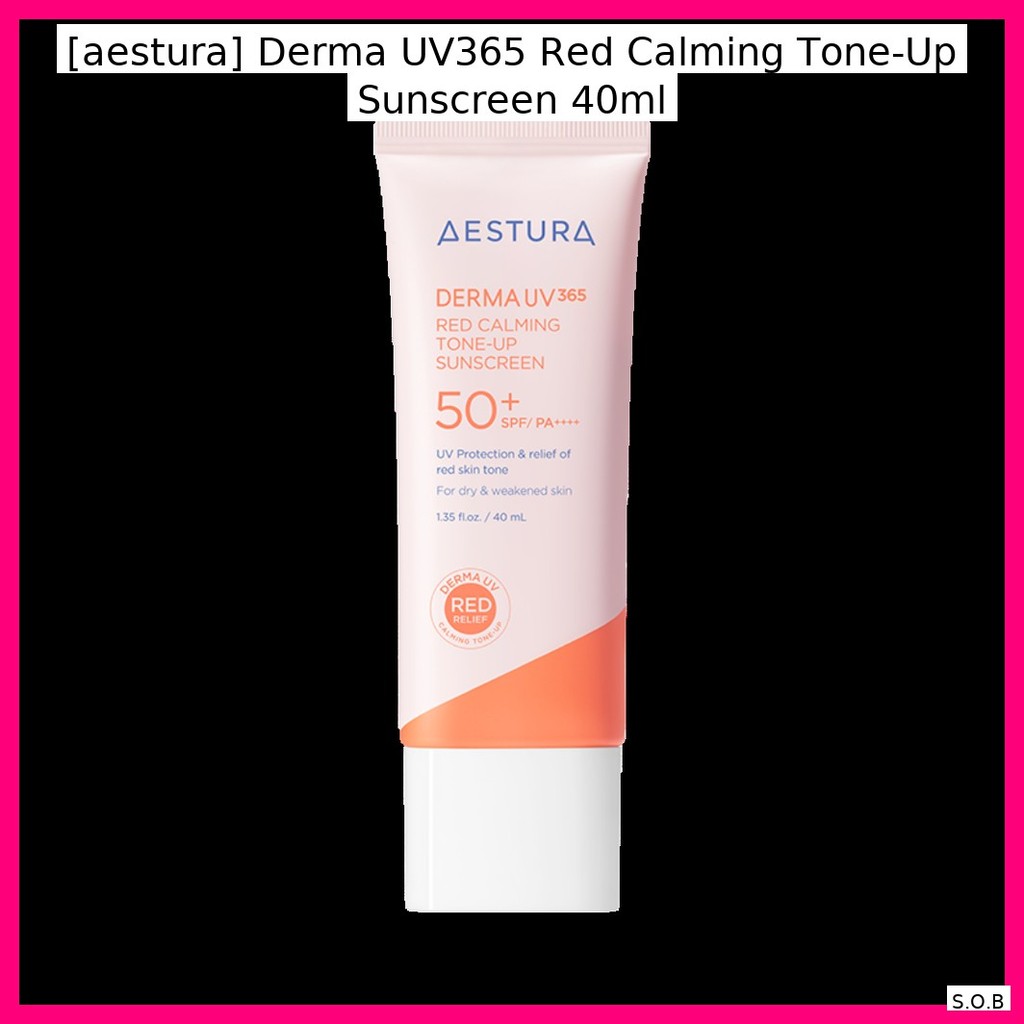 [aestura] Derma UV365 Red Calming Tone-Up Sunscreen 40ml / Calming, Tone-Up by SOB