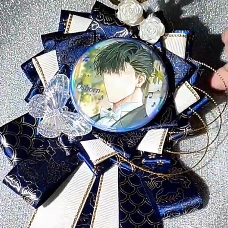 [FFV] ริบบิ้นคอสเพลย์ Ita กระเป๋า Rosette ป้องกันดอกไม้ผู้ถือขาป้ายฐาน Accessoriesray Itabag Decor V