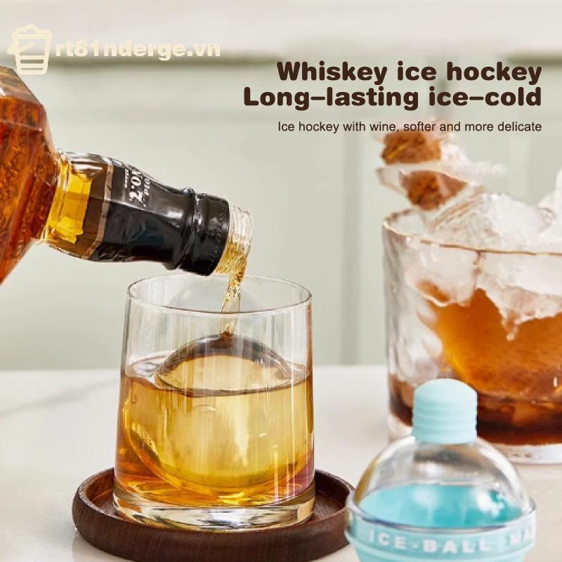 Ge 2 ชิ้น ICE Cube แม่พิมพ์รอบ ICE Hockey พรีเมี่ยมซิลิโคน ICE Sphere แม่พิมพ์ไม่มีรอยต่อ 2.5in ICE 