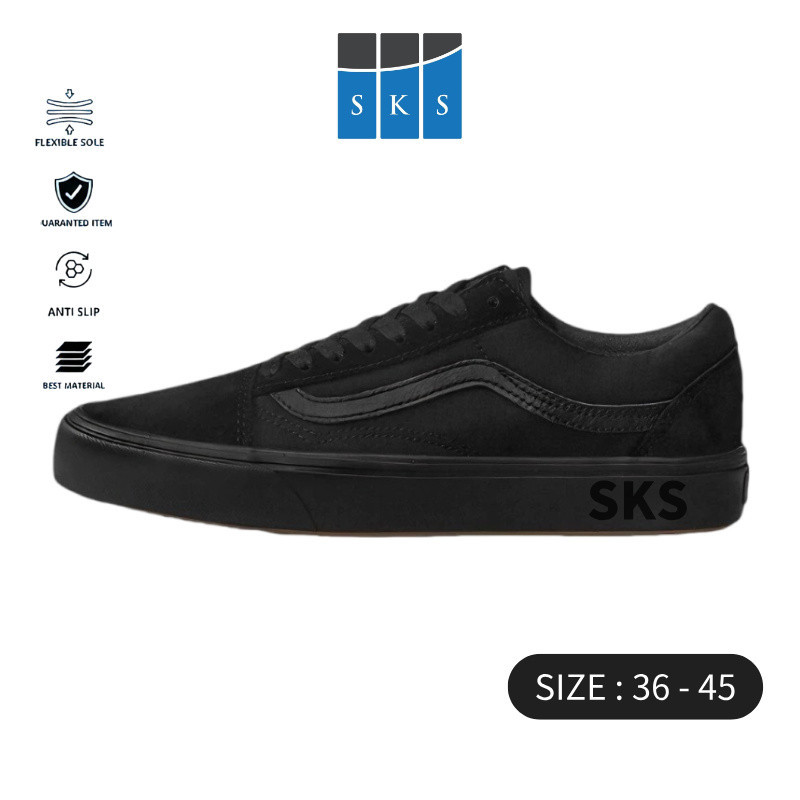 Old Skool ได้ทั้งชายและหญิง รองเท้าผ้าใบรองเท้าลําลอง รองเท้าผ้าใบสีดำ รองเท้าผู้ชาย รองเท้าผู้หญิง ขนาด 36-45