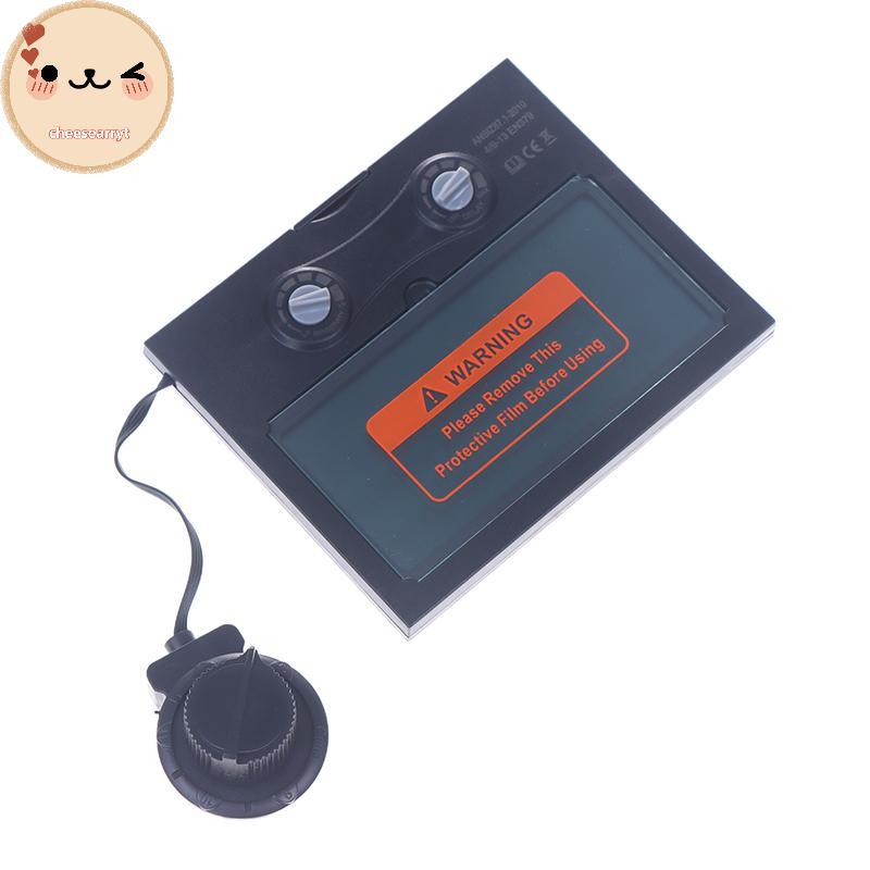 Chee หมวกกันน็อคเชื่อมเลนส์เลนส์เชื่อม Auto Darkening TX500C 110*90 มม.แผงพลังงานแสงอาทิตย์เชื่อมหมว