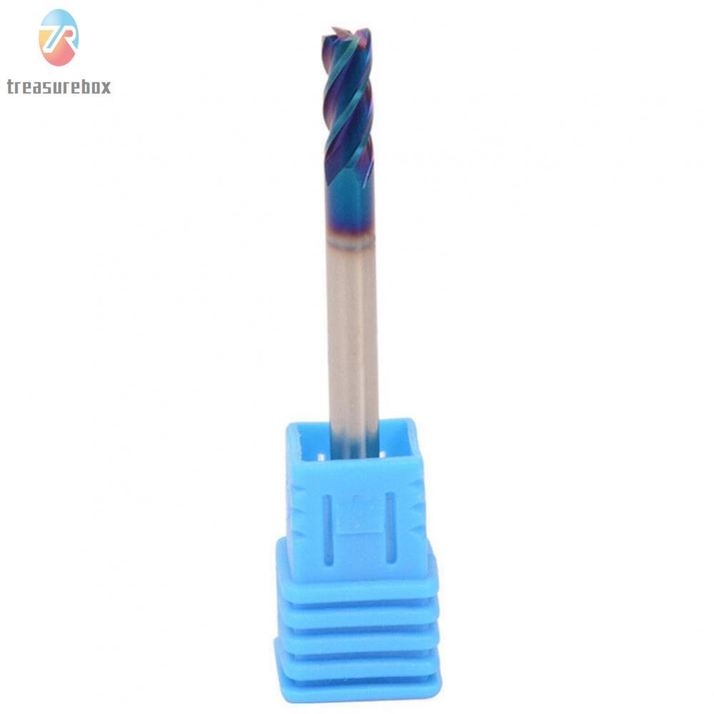 TRSBX❤️Milling Cutter 4 Flutes 4-Slot 5mm Dia Cemented Carbide Drill Bit HRC65