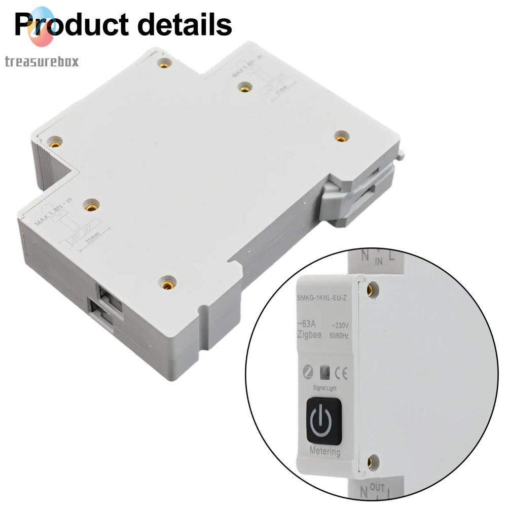 TRSBX❤️For Tuya For Zigbee Circuit Breaker with Real Time Metering for Din Rail Systems