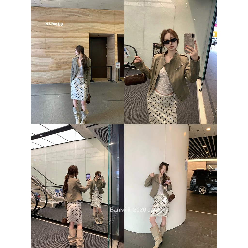 กระโปรงเอวสูงลูกไม้ปักเลื่อมสำหรับฤดูใบไม้ผลิและฤดูร้อน ราคา ถูกที่สุด ดีลบีเคเค แกลเลอรีภาพที่ 2