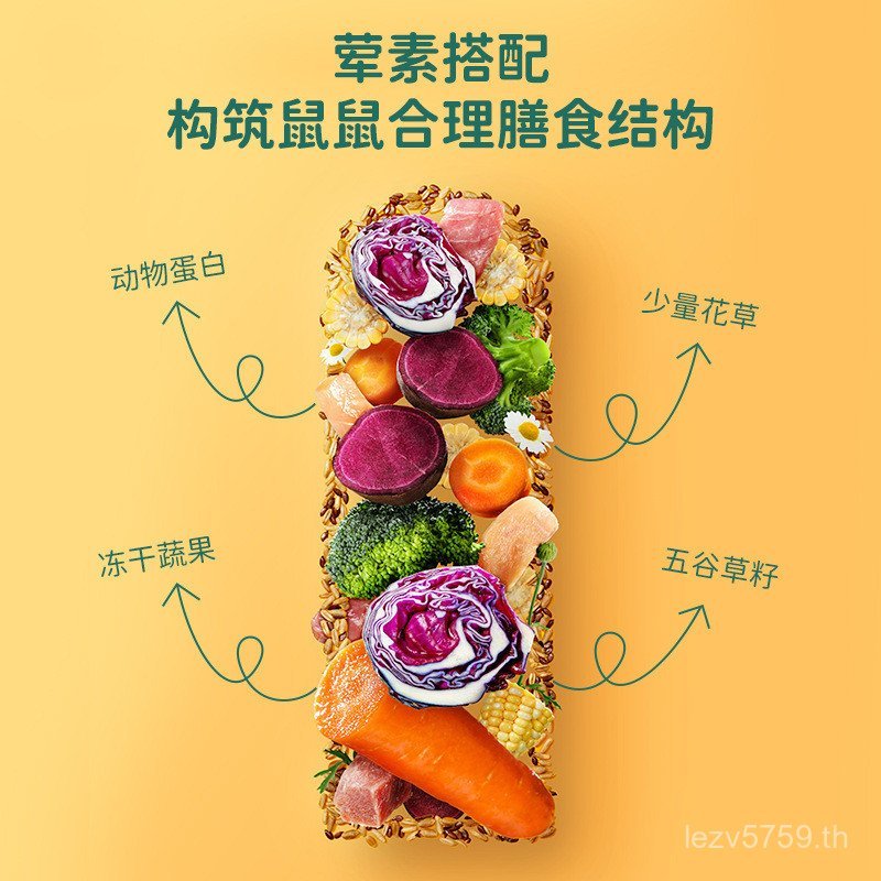 หนูตะเภา Golden Staple Food Dragon Rat Small nc Hamster Feed Food Food Food Nutrition Hamster Cat Be