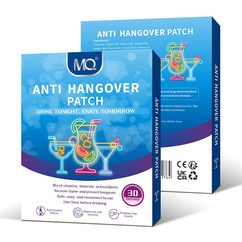[คลังสินค้าพร้อม] MQ Hangover Patch Foam Acupoint After Drinking Soothing Patch Anti Hangover Patch 
