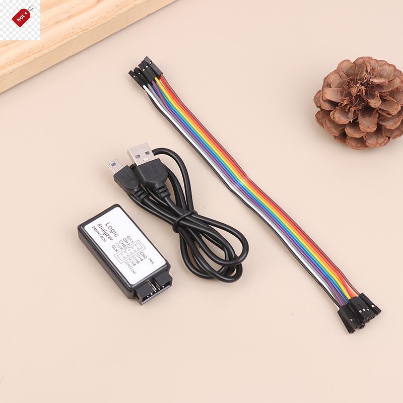 ALIK USB Logic Analyzer 24MHz 8 ช่องหน่วยความจําอินพุต 24 M/วินาที Logic Analyzer Debugger สําหรับ A
