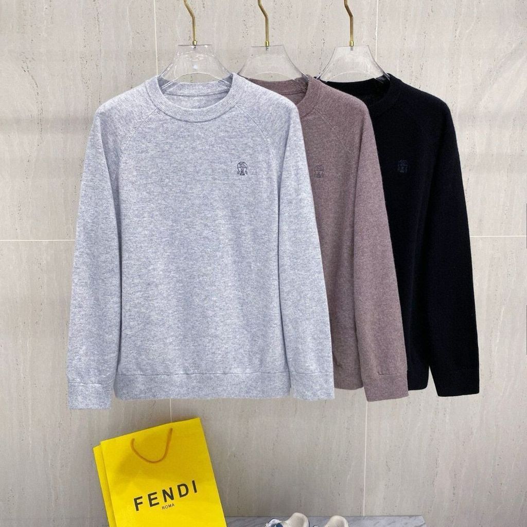 FU80 Brunello Cucinelli 男装秋冬羊毛夹克外套装休闲裤修身套头饰衣