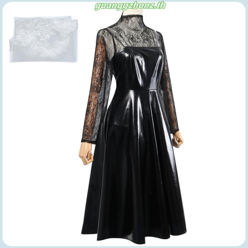 สั่งซื้อนางสาว Osaragi คอสเพลย์อะนิเมะ Sakamoto วันมังงะสีดําชุด Roleplay เครื่องแต่งกายวิกผมฮาโลวีน