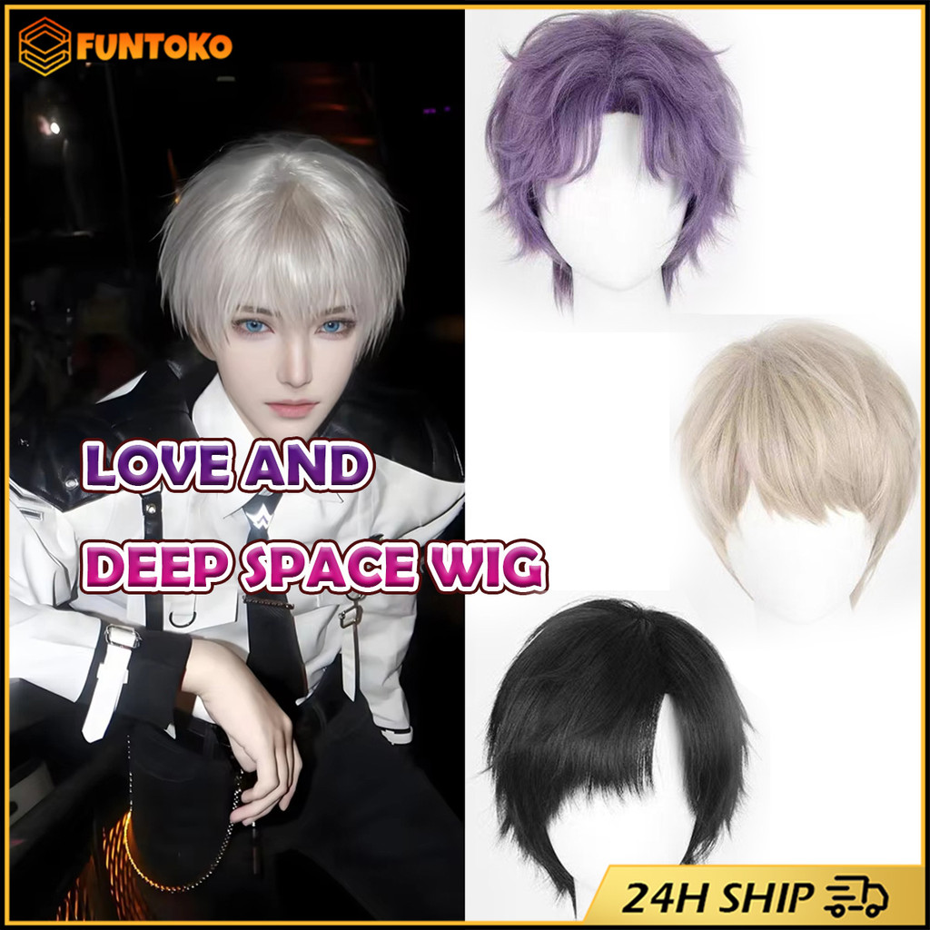 สินค้ามีคุณภาพ วิกผมLove and Deepspace อะนิเมcosplay สำหรับAster Rafayel Zayne ใยสังเคราะห์ทนความร้อ