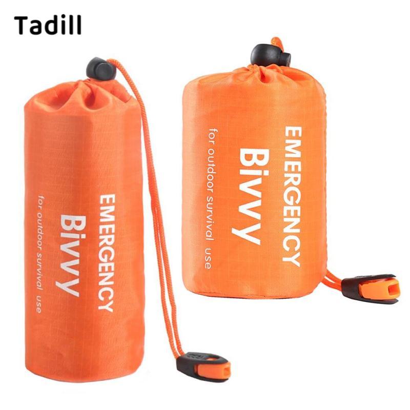 ถุงนอนฉุกเฉิน Tadill น้ำหนักเบาทองขึ้นมาพกพาสะดวก พร้อมกระเป๋าเก็บของขนาดกะทัดรัด