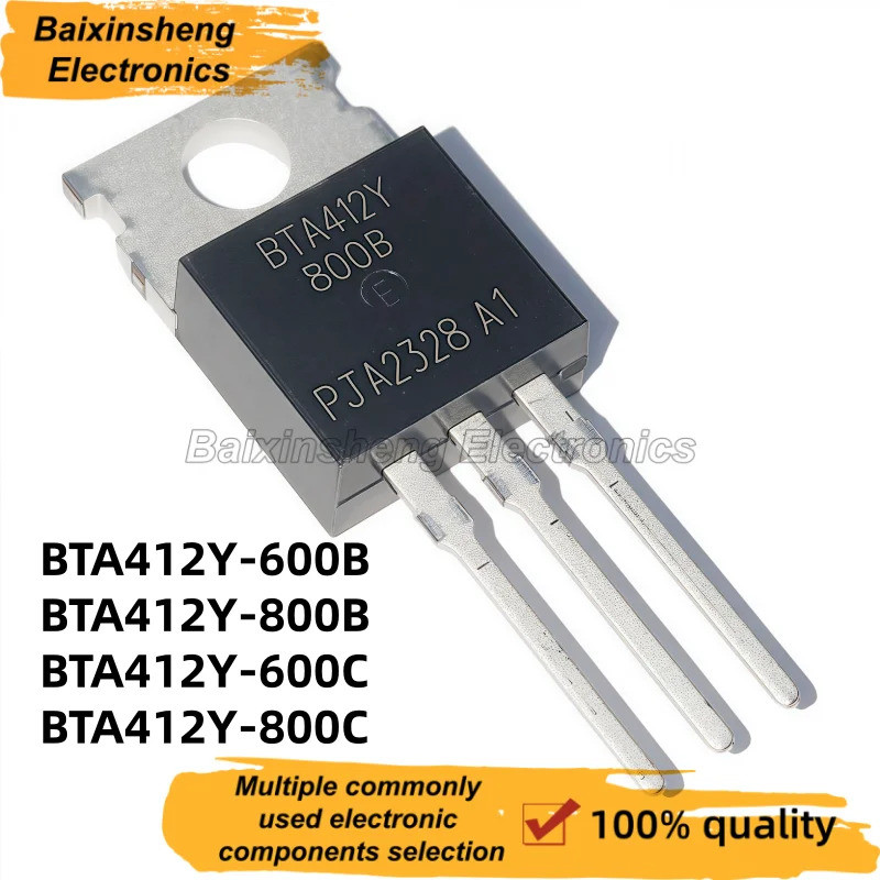 5PCS BTA412Y-600B BTA412Y-800B BTA412Y-600C BTA412Y-800C TO-220 BTA412Y 600B 800C thyrtor