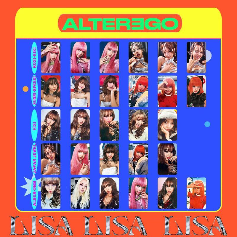 Pink LISA SOLO2 อัลบั้มญี่ปุ่น Single ALTEREGO Photo Card การ์ดสุ่ม 10 ซม. JENNIE การ์ดพิมพ์ตัวเอง