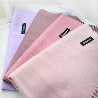 ผ้าพันคอแคชเมียร์ 255g ขนาด 200x70cm ผ้าคลุมไหล่ของผู้หญิง น…