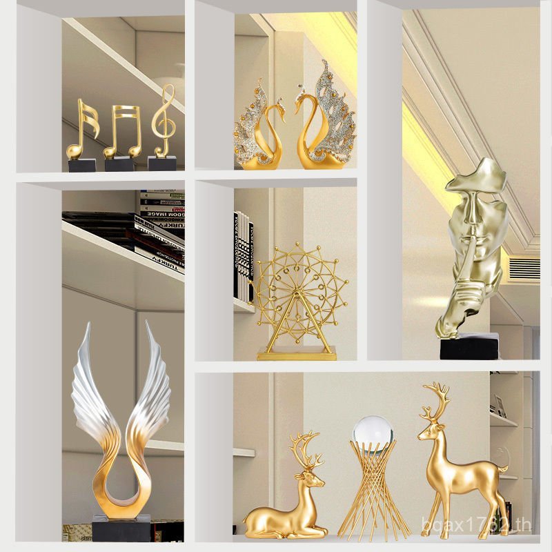 Entrance Desktop High-End Layout Light ห้องนั่งเล่นตู้ไวน์ตกแต่งสํานักงานทีวีหรูหราตกแต่งบ้านตกแต่ง 