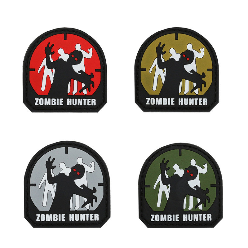 Spot Goods#BACK HAND In-stock supply ZOMBIE HUNTER Zombie PVC Epoxy Velcro Armband0122hw