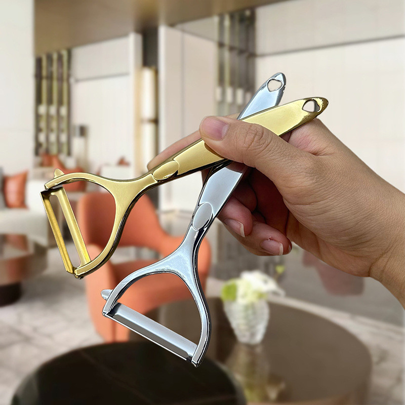 มีดปอกเปลือกครัวมัลติฟังก์ชั่ครัวเรือน po 皮刀厨房房用 功能 土 皮刀去皮神器加厚面料 水果皮刀122EE