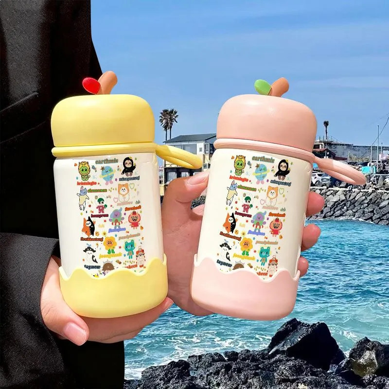 ✨เข็ม✨Gmm Home Doll Influencer Thermos Cup Girl 316 สไตล์ใหม่มูลค่าสูง Mini ถ้วยน้ําถ้วยกาแฟ Apple แ